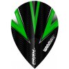 Letky na šípky Winmau Prism Alpha Pear čierno/zelené
