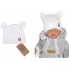Z&Z Z & Z Dvojvrstvová bavlnená čiapočka LOVE TEDDY, biela, veľ. 68/74, 68/74 (6-9m)