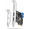 AXAGON PCEU-232RS, 2+2x USB 5Gbps port, PCIe card, SATA power, SP & LP PCEU-232RS (PCEU-232RS)