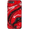 Picasee silikónový čierny obal pre Apple iPhone 8 Plus - Red black