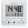 LAVVU LAR0040 - Digitálny budík riadený rádiovým signálom Nordlys biely so svetelným senzorom