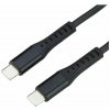 Mobilly USB4 USB-C kábel 5A, 240W, Thunderbolt 3, 40Gbps 8K@60Hz, 0,3m, čierna XXX