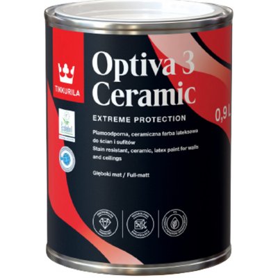 Optiva 3 Ceramic Super Matt Biela 0,9 l