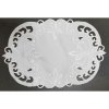Biely dekoračný obrus so vzorom Šírka 30 cm | Dĺžka 45 cm biela