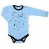 Baby Nellys Body dlhý rukáv, modré, Baby Little Star, veľ. 74