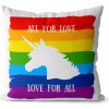 Vankúš LGBT Unicorn (Velikost: 55 x 55 cm)