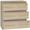 Komoda TopEshop 70 x 40 x 77 cm dub sonoma matný