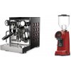 Rocket Espresso Appartamento TCA, black/copper + Eureka Helios 75, ferrari red