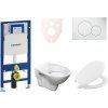 Cenovo zvýhodnený závesný WC set Geberit do ľahkých stien / predstenová montáž + WC S-Line S-line Pro 111.300.00.5NR1
