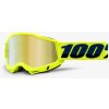 Zjazdové okuliare 100% ACCURI 2 Mirror Gold - Fluo