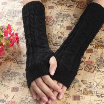 Predĺžené ručne pletené rukavice bez prstov čierna od 6,9 € - Heureka.sk