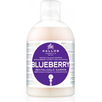 Kallos Blueberry obnovujúci šampón pre suché, poškodené, chemicky ošetrené vlasy 1000 ml