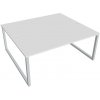 OFFICE PRO s.r.o. HOBIS kancelársky stôl zdvojený - USD O 1800, biela