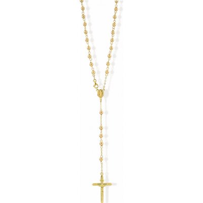 Lillian Vassago Zlatý ruženec s madonkou a krížikom, náhrdelník LLV59-GN013RZ