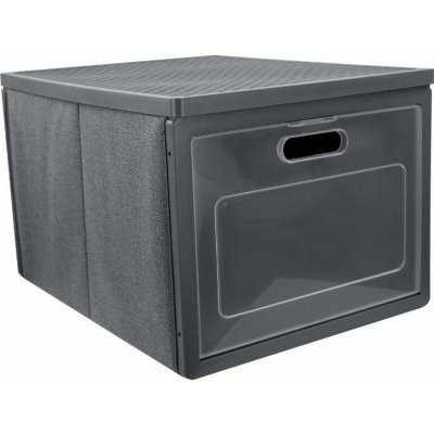 ORDINETT Box úložný 31 l skladací sivý 41 × 31 × 25 cm