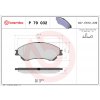 Sada brzdových platničiek, vždy 4 kusy v sade BREMBO P 79 032 (P79032)