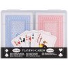 Hracie karty 2 balíčky v krabici poker remik solitaire