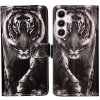 Peňaženkové 3D puzdro na Galaxy A55 5G - Čiernobiely Tiger