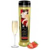 Shunga Erotic Massage Oil Romance Strawberry Wine 240ml - Shunga