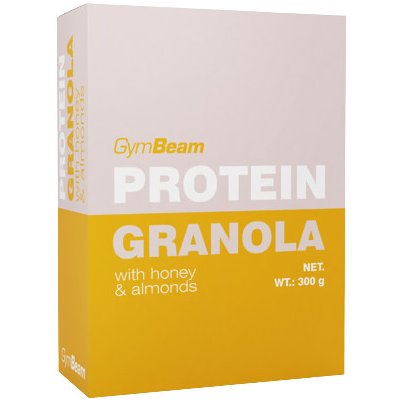 GymBeam Proteínová granola s medom a mandľami 300 g