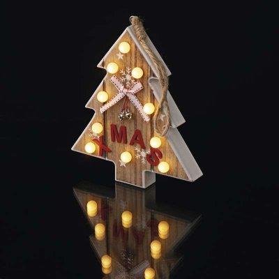 EMOS LED vianočný stromček drevený, 23cm, 2× AAA, teplá biela, časovač od  9,84 € - Heureka.sk