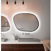 Baltica Design Bright Stain IV zrkadlo 60x43 cm s osvetlením čierna 5904107920870