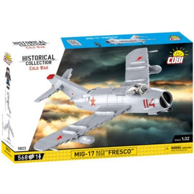 Cobi 5823 Cold War MIG-17 FRESCO, 1:32, 568 kostek