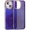AppleKing trblietavý kryt so vzorom vodových farieb pre iPhone 13 Pro Max - modrý - možnosť vrátiť tovar ZADARMO do 30tich dní