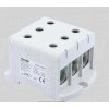Tracon Trojitá rozvodná odbočná svorkovnica na DIN lištu 3x35-150mm² sivá FLEAL-150/3