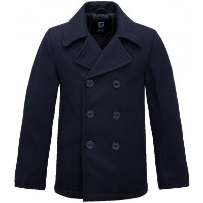 Brandit kabát Pea coat Modrý