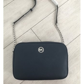 Michael Kors Fulton large crossbody tmavomodrá