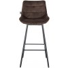 Sada 4 ks otočných barových stoličiek Weston, hnedá