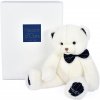 Doudou Histoire d´Ours Plyšový medvedík s tmavomodrým motýlikom 30 cm