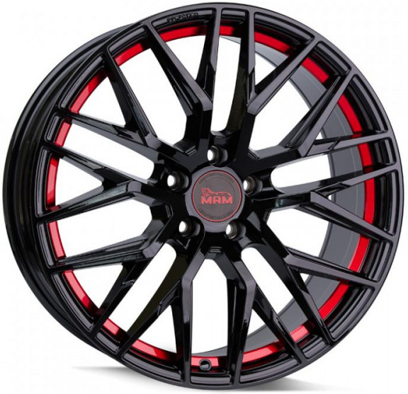 MAM RS4 8x18 5x112 ET45 black red inside