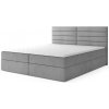 Čalúnená boxspring posteľ Cargo - sivá Rozmer: 180x200