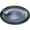 MIJ Jedálenský tanier BLUE BLUR 25,5 cm, modrá, keramika