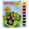 Krtek omalovánka s vodovými barvami