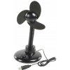 Stolový ventilátor Nedis KN-CMP-USBGAD23 čierny