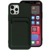 AppleKing kryt s kapsou na karty pre iPhone 11 Pro - tmavozelený - možnosť vrátiť tovar ZADARMO do 30tich dní