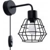 Sollux Sollux SL.1164 - Nástenná lampa SUBA 1xE27/15W/230V čierna SLX1045 + záruka 3 roky zadarmo + záruka 3 roky zadarmo