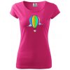 Teplovzdušný balón v oblakoch - Dámske tričko Pure - 3XL ( Purpurová )