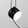 FLOS Aim Small LED závesná lampa, čierna - F0095030