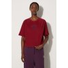 Bavlnené tričko Puma Classics Play Paris Relaxed Tee dámske, bordová farba, 626808