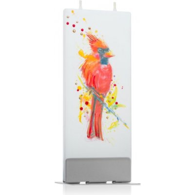 Flatyz Nature Red Bird dekoratívna sviečka 6x15 cm