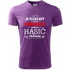 Neodolateľný hasič - Pánske tričko Fantasy športové - XL ( Fialová )
