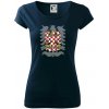 Moravská orlica veľká s tieňom - Dámske tričko Pure - 3XL ( Tmavomodrá (veľmi tmavá - skoro čierna) )