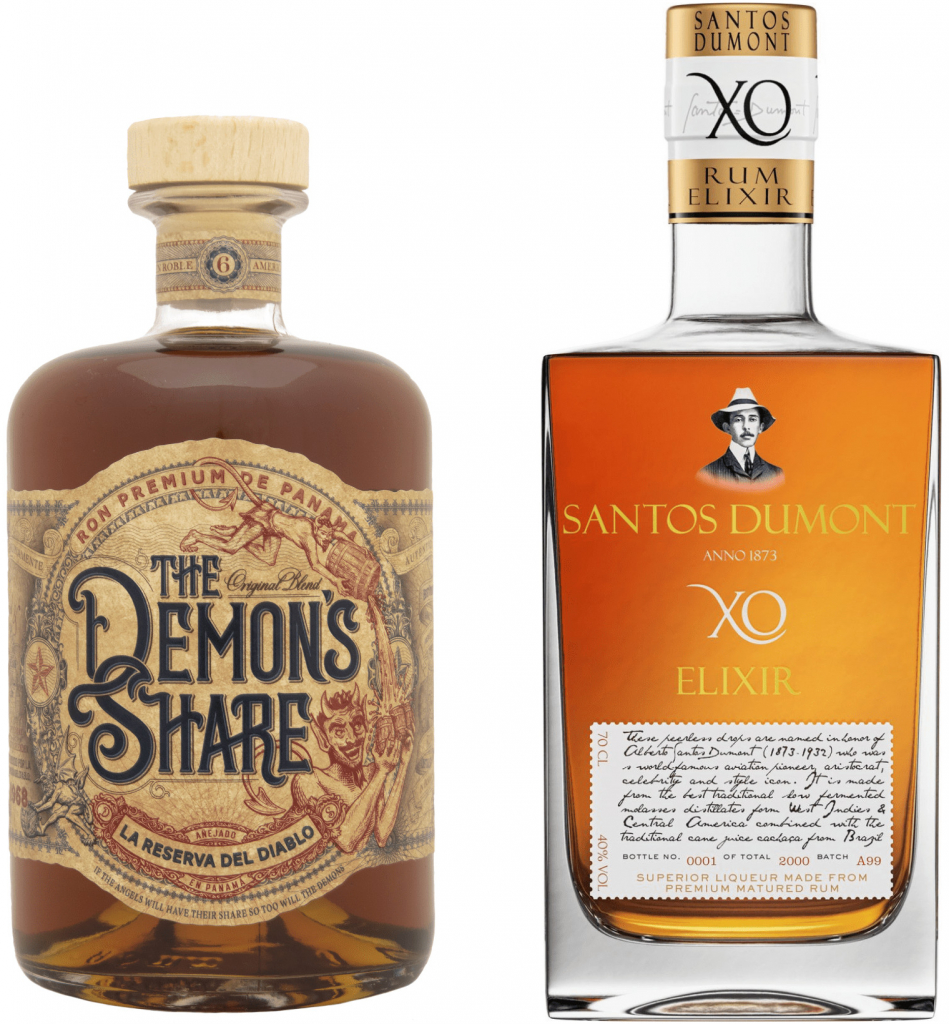 The Demon\'s Share Rum + Santos Dumont XO Elixir 40% 2 x 0,7 l (set)
