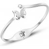 Troli Romantický motýlie náramok Metal Butterfly KBS-154-SIL