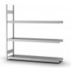 Regál so širokými policami z ocele, prídavné pole, 3 úrovne, police š 2000 mm, 2020x435x2000 mm