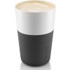 Eva Solo Hrnček 360 ml, sada 2 ks, so silikónovým krytom, čierny